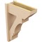 Ekena Millwork 7 1/2-in W x 18-in D x 26-in H Balboa Slat Rough Cedar Woodgrain TimberThane Outlooker, Primed Tan OUTUR075X18X26BOA24RCPR - alternate 3
